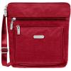 imageBaggallini Pocket Crossbody Bags for Women 8x8 Small Lightweight Durable Nylon Waterresistant Travel Purse WRfid WristletApple