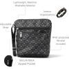 imageBaggallini Pocket Crossbody Bags for Women 8x8 Small Lightweight Durable Nylon Waterresistant Travel Purse WRfid WristletBlack Diamond P