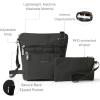 imageBaggallini Pocket Crossbody Bags for Women 8x8 Small Lightweight Durable Nylon Waterresistant Travel Purse WRfid WristletCharcoal