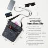 imageBaggallini Pocket Crossbody Bags for Women 8x8 Small Lightweight Durable Nylon Waterresistant Travel Purse WRfid WristletFlamingo
