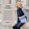 imageBaggallini Pocket Crossbody Bags for Women 8x8 Small Lightweight Durable Nylon Waterresistant Travel Purse WRfid WristletGrey Camo Print
