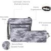 imageBaggallini Pocket Crossbody Bags for Women 8x8 Small Lightweight Durable Nylon Waterresistant Travel Purse WRfid WristletGrey Camo Print