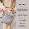 imageBaggallini Pocket Crossbody Bags for Women 8x8 Small Lightweight Durable Nylon Waterresistant Travel Purse WRfid WristletMidnight Blossom
