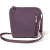 imageBaggallini Pocket Crossbody Bags for Women 8x8 Small Lightweight Durable Nylon Waterresistant Travel Purse WRfid WristletMisty Purple