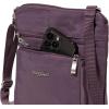 imageBaggallini Pocket Crossbody Bags for Women 8x8 Small Lightweight Durable Nylon Waterresistant Travel Purse WRfid WristletMisty Purple