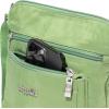 imageBaggallini Pocket Crossbody Bags for Women 8x8 Small Lightweight Durable Nylon Waterresistant Travel Purse WRfid WristletMoss