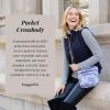 imageBaggallini Pocket Crossbody Bags for Women 8x8 Small Lightweight Durable Nylon Waterresistant Travel Purse WRfid WristletPacific