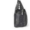 imageBaggallini Pocket Crossbody Bags for Women 8x8 Small Lightweight Durable Nylon Waterresistant Travel Purse WRfid WristletPewter Leaves