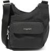 imageBaggallini Criss Cross 10x11 Crossbody Women Lightweight WaterResistant Nylon Travel Bag WRFID ampamp Quick Access PocketsBlack Python Emboss