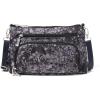 imageBaggallini Original Everyday 11x 75 Crossbody Bags for Women RFID Protected Washable Lightweight Nylon Zippered Travel PurseBlack Hydrangea