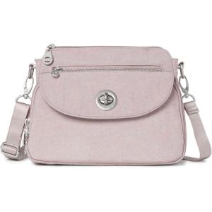 imageBaggallini Calais Crossbody Bags for Women 10x7 Lightweight WaterResistant Travel PurseRFID ProtectionampampInterior OrganizationBlush Shimmer