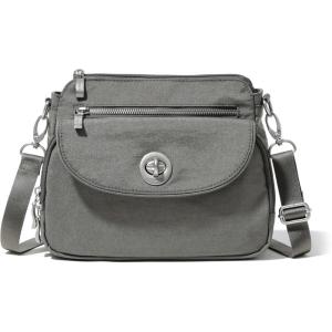 imageBaggallini Calais Crossbody Bags for Women 10x7 Lightweight WaterResistant Travel PurseRFID ProtectionampampInterior OrganizationSterling Shimme