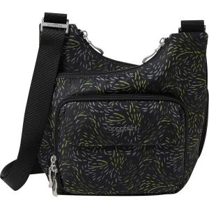imageBaggallini Criss Cross 10x11 Crossbody Women Lightweight WaterResistant Nylon Travel Bag WRFID ampamp Quick Access PocketsJungle Canopy