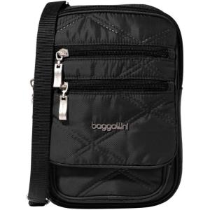 imageBaggallini Journey Crossbody Bags for Women 9x6 Small Lightweight Travel Handbag WRFIDBlack Quilt