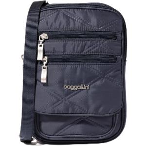 imageBaggallini Journey Crossbody Bags for Women 9x6 Small Lightweight Travel Handbag WRFIDFrench Navy Quilt
