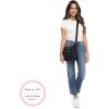 imageBaggallini Cross Over Crossbody Women 11x85 Medium Travel Bag Lightweight WaterResistant Nylon Organized Handbag PurseApple
