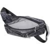 imageBaggallini Cross Over Crossbody Women 11x85 Medium Travel Bag Lightweight WaterResistant Nylon Organized Handbag PurseBlack Hydrangea