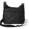imageBaggallini Cross Over Crossbody Women 11x85 Medium Travel Bag Lightweight WaterResistant Nylon Organized Handbag PurseBlack Quilt