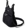 imageBaggallini Cross Over Crossbody Women 11x85 Medium Travel Bag Lightweight WaterResistant Nylon Organized Handbag PurseBlack With Sand Lining