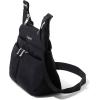 imageBaggallini Cross Over Crossbody Women 11x85 Medium Travel Bag Lightweight WaterResistant Nylon Organized Handbag PurseBlack With Sand Lining