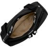 imageBaggallini Cross Over Crossbody Women 11x85 Medium Travel Bag Lightweight WaterResistant Nylon Organized Handbag PurseBlack With Sand Lining