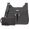 imageBaggallini Cross Over Crossbody Women 11x85 Medium Travel Bag Lightweight WaterResistant Nylon Organized Handbag PurseCharcoal
