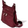 imageBaggallini Cross Over Crossbody Women 11x85 Medium Travel Bag Lightweight WaterResistant Nylon Organized Handbag PurseDark Cherry