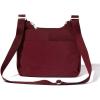 imageBaggallini Cross Over Crossbody Women 11x85 Medium Travel Bag Lightweight WaterResistant Nylon Organized Handbag PurseDark Cherry