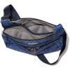 imageBaggallini Cross Over Crossbody Women 11x85 Medium Travel Bag Lightweight WaterResistant Nylon Organized Handbag PurseInk Hydrangea