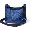 imageBaggallini Cross Over Crossbody Women 11x85 Medium Travel Bag Lightweight WaterResistant Nylon Organized Handbag PurseInk Hydrangea
