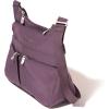 imageBaggallini Cross Over Crossbody Women 11x85 Medium Travel Bag Lightweight WaterResistant Nylon Organized Handbag PurseMisty Purple
