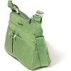 imageBaggallini Cross Over Crossbody Women 11x85 Medium Travel Bag Lightweight WaterResistant Nylon Organized Handbag PurseMoss