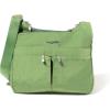 imageBaggallini Cross Over Crossbody Women 11x85 Medium Travel Bag Lightweight WaterResistant Nylon Organized Handbag PurseMoss