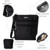 imageBaggallini Essential Crossbody Bags for Women 9x8 Organized Lightweight Washable Nylon Travel Handbag Purse wRFID ProtectionBlack
