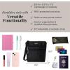 imageBaggallini Essential Crossbody Bags for Women 9x8 Organized Lightweight Washable Nylon Travel Handbag Purse wRFID ProtectionBlack