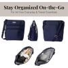 imageBaggallini Essential Crossbody Bags for Women 9x8 Organized Lightweight Washable Nylon Travel Handbag Purse wRFID ProtectionCadet Navy