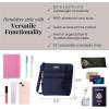 imageBaggallini Essential Crossbody Bags for Women 9x8 Organized Lightweight Washable Nylon Travel Handbag Purse wRFID ProtectionCadet Navy
