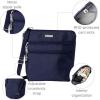 imageBaggallini Essential Crossbody Bags for Women 9x8 Organized Lightweight Washable Nylon Travel Handbag Purse wRFID ProtectionCadet Navy