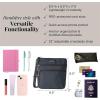 imageBaggallini Essential Crossbody Bags for Women 9x8 Organized Lightweight Washable Nylon Travel Handbag Purse wRFID ProtectionCharcoal Gray