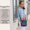 imageBaggallini Essential Crossbody Bags for Women 9x8 Organized Lightweight Washable Nylon Travel Handbag Purse wRFID ProtectionCharcoal Gray