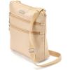 imageBaggallini Essential Crossbody Bags for Women 9x8 Organized Lightweight Washable Nylon Travel Handbag Purse wRFID ProtectionLight Khaki