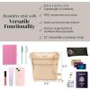 imageBaggallini Essential Crossbody Bags for Women 9x8 Organized Lightweight Washable Nylon Travel Handbag Purse wRFID ProtectionLight Khaki