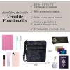 imageBaggallini Essential Crossbody Bags for Women 9x8 Organized Lightweight Washable Nylon Travel Handbag Purse wRFID ProtectionMidnight Garden