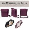imageBaggallini Essential Crossbody Bags for Women 9x8 Organized Lightweight Washable Nylon Travel Handbag Purse wRFID ProtectionMulberry