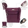 imageBaggallini Essential Crossbody Bags for Women 9x8 Organized Lightweight Washable Nylon Travel Handbag Purse wRFID ProtectionMulberry