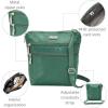 imageBaggallini Essential Crossbody Bags for Women 9x8 Organized Lightweight Washable Nylon Travel Handbag Purse wRFID ProtectionPine