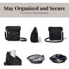 imageBaggallini Modern Pocket Crossbody Bag for Women 85quotx85quot Handbag Purse With Rfid Lightweight WaterresistantBlack Cheetah Emboss