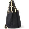 imageBaggallini Modern Pocket Crossbody Bag for Women 85quotx85quot Handbag Purse With Rfid Lightweight WaterresistantBlack W Gold Hardware