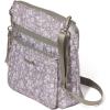 imageBaggallini Modern Pocket Crossbody Bag for Women 85quotx85quot Handbag Purse With Rfid Lightweight WaterresistantLight Grey Petal