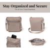 imageBaggallini Modern Pocket Crossbody Bag for Women 85quotx85quot Handbag Purse With Rfid Lightweight WaterresistantMoonrock